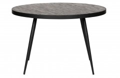 DINING TABLE FLOOR WOOD TOP METAL LEG - DINING TABLES